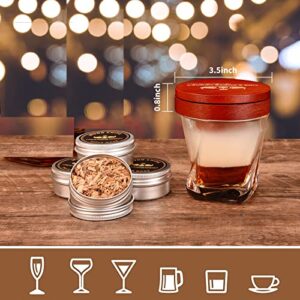 Cocktail Smoker Kit with Torch – 4 Flavors Wood Chips – Bourbon, Infuser Kit, Old Fashioned Drink Smoker Kit, Amazing Valentine Gifts for Men, Dad, Husband (Without Butane)