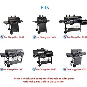 Uniflasy Grill Cooking Grates for Chargriller 5050, 2121, 2123, 2222, 2828, 3001, 3008, 3725, 3030, 4000, 5252, King Griller 3008, 5252, 3 Pack 19 3/4 Inch Char Griller Duo 5050 Grids