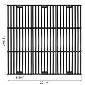 Uniflasy Grill Cooking Grates for Chargriller 5050, 2121, 2123, 2222, 2828, 3001, 3008, 3725, 3030, 4000, 5252, King Griller 3008, 5252, 3 Pack 19 3/4 Inch Char Griller Duo 5050 Grids