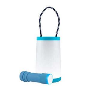 enbrighten, teal, 2 in 1 led combo lantern, flashlight, task light, battery operated, 200 lumens, high/low/off, table lamp, desk, camping, emergency, storm, 57809