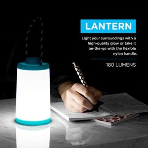 Enbrighten, Teal, 2 in 1 LED Combo Lantern, Flashlight, Task Light, Battery Operated, 200 Lumens, High/Low/Off, Table Lamp, Desk, Camping, Emergency, Storm, 57809