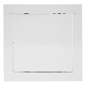 6" x 6" White Access Panel Door Opening Flap Cover Plate - Plumbing, Electricity, Alarm Wall Access Panel for Drywall - Box Door Lock - Door Latch - Size/Color (6 x 6, White)