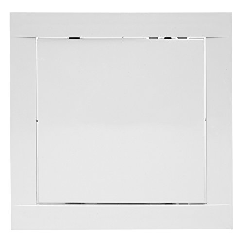 6" x 6" White Access Panel Door Opening Flap Cover Plate - Plumbing, Electricity, Alarm Wall Access Panel for Drywall - Box Door Lock - Door Latch - Size/Color (6 x 6, White)