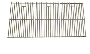 stainless steel cooking grid for nexgrill 720-0709, 720-0709b, kitchenaid, brinkmann 810-1575-w and charbroil 463241004, 463241904 gas grill models, set of 3