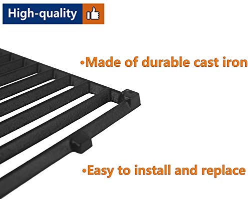 66096 Cast Iron Cooking Grates and 66796 Flavorizer Bars for Weber Genesis II 600 Series Genesis II E-610 S-610 Genesis II LX E-640 S-640 Gas Grills, 11 Pcs Heat Plates Replace for Weber 91611, 66034