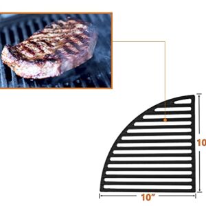 21.5” Cast Iron Grill Grate for Weber Original Kettle Premium 22" Charcoal Grill and Smokers, Replacement for Weber 22" Performer Premium Grill, Two types of cooking surfaces, Modular Fits 22" Grills