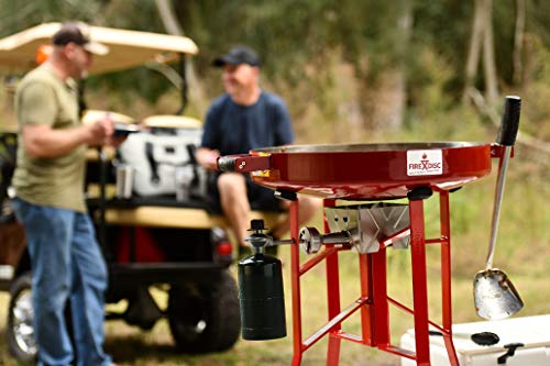 Original FIREDISC 24" Short Outdoor Portable Propane Cooker | Red