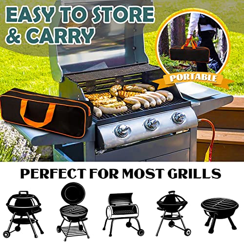 24Pcs Griddle Accessories Kit, Joyfair Stainless Steel BBQ Spatulas Set with Melting Dome, Professional Grill Accessory in Storage Bag, Great for Outdoor Camping Flat Top Teppanyaki Grilling Cooking