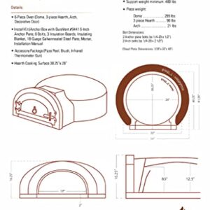 Chicago Brick Oven® Wood-Fired Outdoor Pizza Oven, CBO-750 DIY Kit