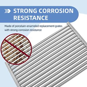 NEURARC 19.5 Inch Stainless Steel Grill grates Replacement Parts for Weber 7524 7528,Genesis 300 Series,Genesis E-310 E-330,Set of 2 Cooking Grid Grates(19.5" x 12.9")