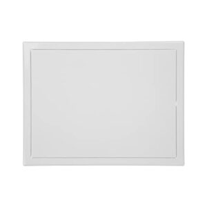 12" x 16" Inch Access Panel Door - Steel for Indoor Use - Opening Flap Cover Plate - Box Door Lock - Door Latch - Inspection Hatch - White Polymer Coating - Intended for Walls and Ceilings