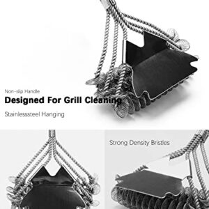 18inch Grill Brush and Scraper Bristle Free - BBQ Brush for Grill Cleaning Stainless Grill Cleaning Brush BBQ Grill Accessories Tools- Gifts for Men Dad