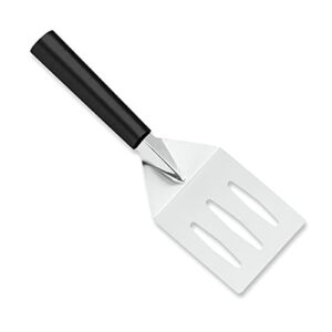 rada cutlery metal grill spatula –stainless steel face and steel resin handle made in usa, 10-1/8 inches