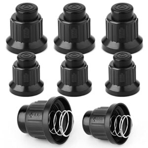 qcdeng 8pcs aaa and aa grill igniter push button switch ignitor cap, battery push button igniter cap with springs