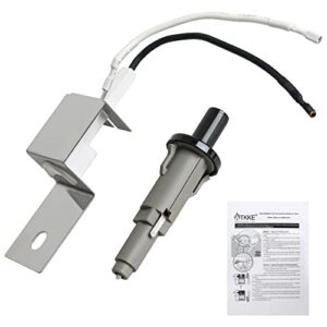 atkke 80462 grill igniter replacement kit with manual pushbutton ignitor fire starter for weber q gas grill q100/1000 & q200/2000