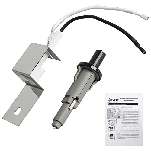 ATKKE 80462 Grill Igniter Replacement Kit with Manual Pushbutton Ignitor Fire Starter for Weber Q Gas Grill Q100/1000 & Q200/2000