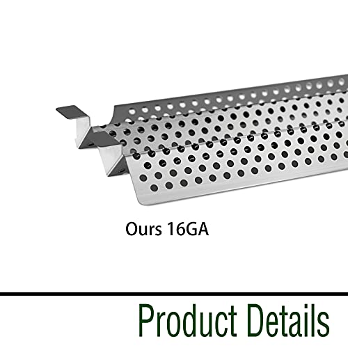 Damile Stainless Steel Grill Heat Plates Heat Shield Burner Cover, BBQ Gas Grill Replacement Parts for Viking VGBQ 30 in T Series, VGBQ 41 in T Series, VGBQ 53 in T Series, VGBQ30, VGBQ41, VGBQ53