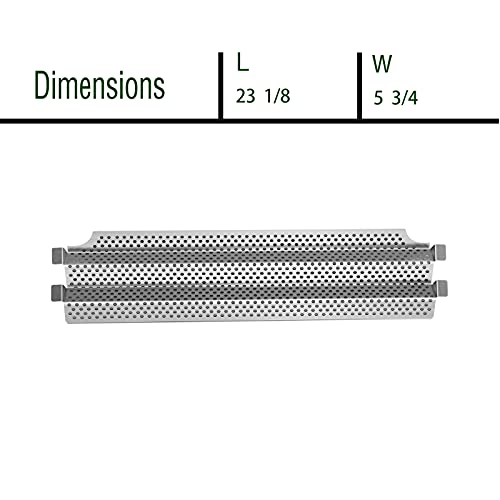 Damile Stainless Steel Grill Heat Plates Heat Shield Burner Cover, BBQ Gas Grill Replacement Parts for Viking VGBQ 30 in T Series, VGBQ 41 in T Series, VGBQ 53 in T Series, VGBQ30, VGBQ41, VGBQ53