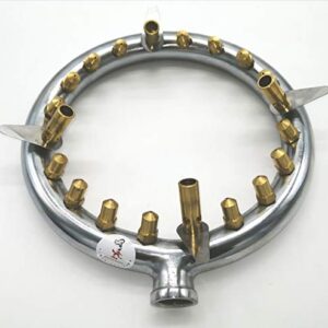 9 Inch High-powered Jet Burners With Lip (Propane Gas) (20 Brass Tip Jets Burners) (120,000 Btu)