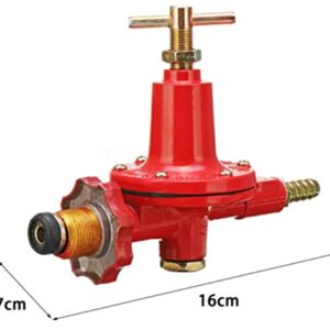 0-30PSI Adjustable High Pressure Propane Regulator Valve for Outdoor BBQ Burner Fryer Valve Campers Tank Regulator