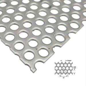 stainless steel perforated grill sheet stainless perforated sheet perforated bbq grill outdoor replacement charcoal tray or pan for charcoal grill (1pc-30cmx30cm(11.8"x11.8")--thickness 0.88mm(0.03"))