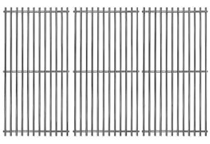 hisencn 16 7/8" grill grates replacement for charbroil 463436213, 463436214, 463436215, 463420508, 463440109, 463441312, 463441514, thermos 461442114, stainless steel cooking grate, g432-1800-w1