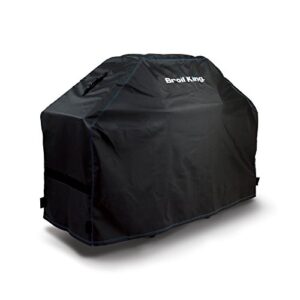 broil king 68491 heavy-duty pvc polyester grill cover,black 63-inches