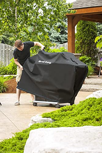 Broil King 68491 Heavy-Duty PVC Polyester Grill Cover,Black 63-Inches