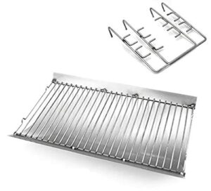 htanch sz3509 (1-pack) 20.4 inches stainless steel fire grate hanger and ash drip pan for chargriller 5050, chargriller 5072, chargriller 5650