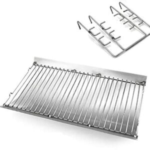 Htanch SZ3509 (1-Pack) 20.4 inches Stainless Steel Fire Grate Hanger and Ash Drip Pan for Chargriller 5050, Chargriller 5072, Chargriller 5650