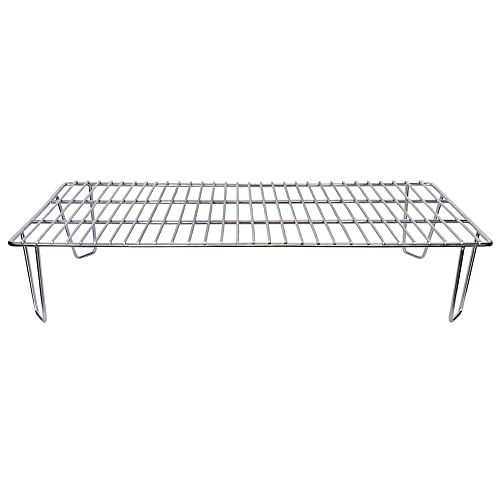 Green Mountain Grill Heavy Duty Upper Front Shelf Warming Rack for Daniel Boone Pellet Grill, Silver