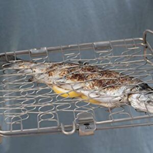 Weber 6470 Original Stainless Steel Fish Basket, Small (11.1 x 7.2 x 2)