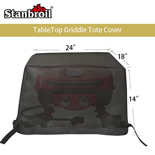 Stanbroil Outdoor Heavy Duty Waterproof Gas Grill Cover for Cuisinart CGG-522 Dual Blaze Two Burner Gas Grill and The CGG-608 Professional Portable Gas Grill, Replacement for Cuisinart CGC-10522