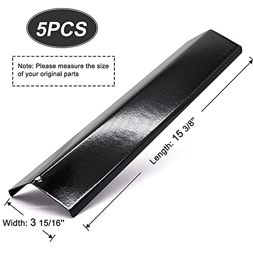 Grill Heat Plate Shields Replacement Parts for Brinkmann Brinkman 810-3660-S, 810-2512-S, 810-8411-5, 810-2511-S, Porcelain Steel Gas Grill Heat Tent Flame Tamer Replacement for Uniflame, Aussie.