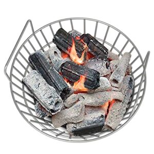 Stainless Charcoal Ash Basket for Large BGE Grill, Charcoal Grill Ash Basket also fits Kamado Joe Classic and Other Similar Grills