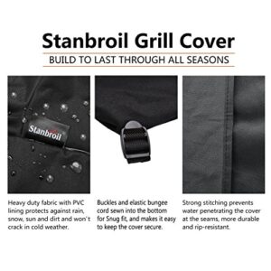 Stanbroil Grill Cover for Camp Chef DLX 24, SmokePro 24, PG24, PG24LS, PG24S, PG24SE, PG24LTD - Waterproof and Weather-Resistant Polyester, Black