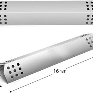 Hongso 5 Burners Pipe Tube and 5 Heat Plates Repair Kit Replacement Parts for Jenn Air Gas Grill 720-0709, 720-0709B, 720-0727, Kitchen Aid 720-0709C, 720-0954, 720-0954A, SBE6415-SPG4515