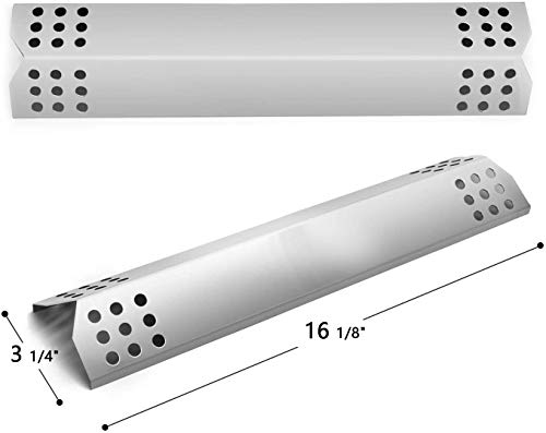 Hongso 5 Burners Pipe Tube and 5 Heat Plates Repair Kit Replacement Parts for Jenn Air Gas Grill 720-0709, 720-0709B, 720-0727, Kitchen Aid 720-0709C, 720-0954, 720-0954A, SBE6415-SPG4515