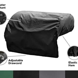 Covermates Built–in Grill Cover – Water Resistant, Cinching Drawcord, Grill and Heating-Black