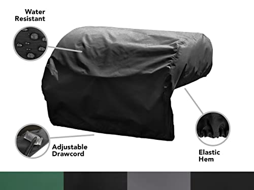 Covermates Built–in Grill Cover – Water Resistant, Cinching Drawcord, Grill and Heating-Black