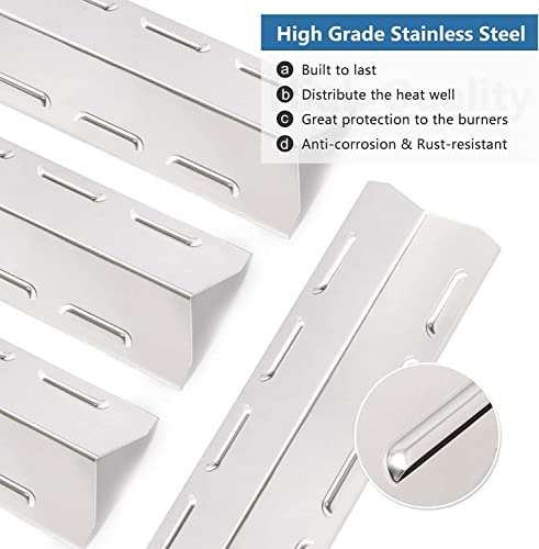 Hiorucet Grill Replacement Parts for Kenmore 6 Burner 146.23681310 146.47223610 146.23766310 Gas Grill Models. Stainless Steel Grill Burner Tubes, Heat Plates, Carryover Tubes Replacement Kit.