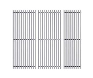 votenli s47e (3-pack) 18" stainless steel cooking grid grates for charbroil performance 4 burner 463376018p2, 463376117, 463377117, 463673617, 463377017, 463347017 and 5 burner 463347519
