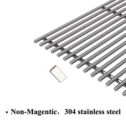Votenli S47E (3-Pack) 18" Stainless Steel Cooking Grid Grates for Charbroil Performance 4 Burner 463376018P2, 463376117, 463377117, 463673617, 463377017, 463347017 and 5 Burner 463347519