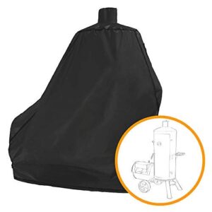 i COVER Smoker Grill Cover-Sized for Dyna-Glo Vertical Offset Smoker Grill DGSS1382VCS-D DGSS1382VCS Heavy Duty Waterproof Canvas Charcoal Smoker Cover, Black