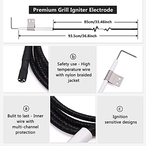 Criditpid Grill Replacement Parts for Nexgrill 720-0925S, 720-0864, 720-0864M Models. Grill Heat Plates, Burner Tubes and Grill Ignitors for BBQ PRO 3 Burner Grill 122.20148511.