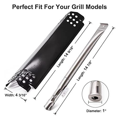 Criditpid Grill Replacement Parts for Nexgrill 720-0925S, 720-0864, 720-0864M Models. Grill Heat Plates, Burner Tubes and Grill Ignitors for BBQ PRO 3 Burner Grill 122.20148511.