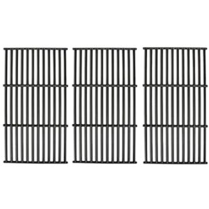 uniflasy cast iron crill grate fit chargriller 1733 smokin' champ charcoal grill horizontal smoker grates,cooking grate replacement parts for chargriller set of 3