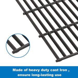 Uniflasy Cast Iron Crill Grate fit Chargriller 1733 Smokin' Champ Charcoal Grill Horizontal Smoker Grates,Cooking Grate Replacement Parts for Chargriller Set of 3