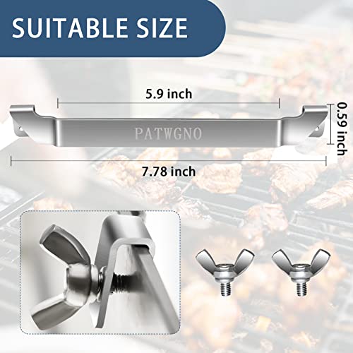 2.0 Upgraded Stainless Steel Griddle Spatula Holder, Barbecue Spatula Rack with 2 Screws, Spatula Holder for Blackstone Camp Chef Flat Top Griddle and Other Grill Griddles Accessories ( 1PC)