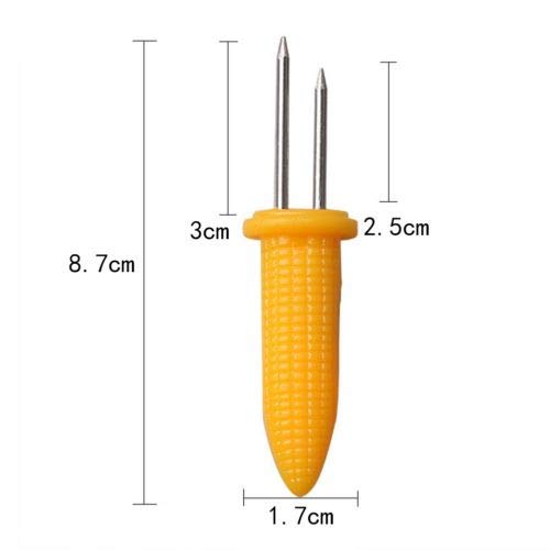 12 PCS/Set Corn on The Cob Holders, Corn on The Cob Skewers for BBQ, Durable Heat Resistant Non Slip Corn on the Cob holders for BBQ, Cooking, Birthday Party